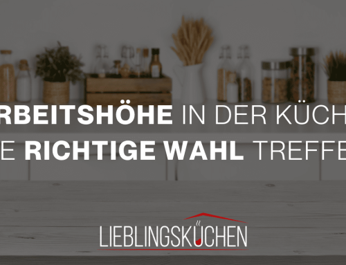 Arbeitshöhe in der Küche: die richtige Wahl treffen