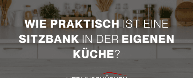 Küchenstudio Eine Küche mit den Worten „we pratik ist ein sitzbank in der eigenen kuche“.