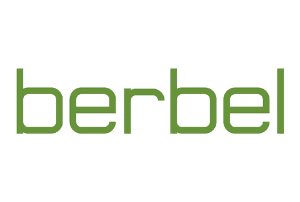 Küchenstudio Berbel-Logo auf weißem Hintergrund.