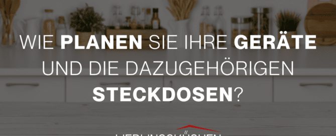 Küchenstudio Eine Küche mit den Worten planen sie die gerate und dajuge horgen stockdossen.