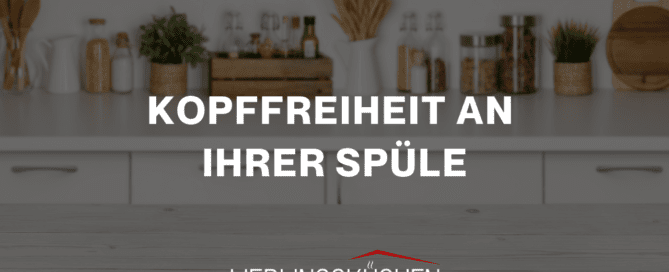 Küchenstudio Eine Küche mit der Aufschrift kopferfeit an ier splue.