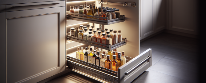 Apothekerauszug Schrank – Ordnung & Funktion in der Küche
